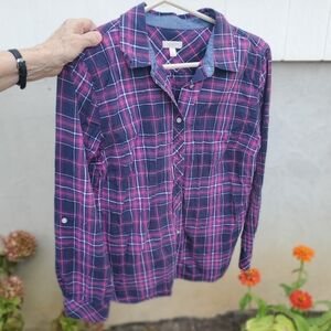 Talbots flannel shirt
